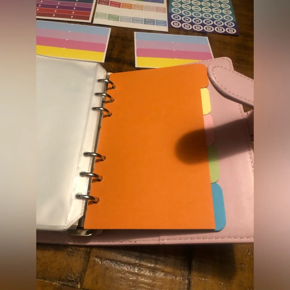 Budget Binder planner With Zipper Envelopes A6 Binder With Cash Envelopes